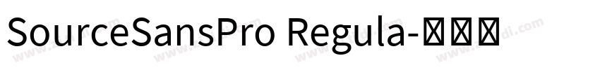 SourceSansPro Regula字体转换